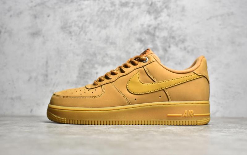 耐克 nike air force1 low af1 wheat flax 经典麂皮小麦空军一号低帮