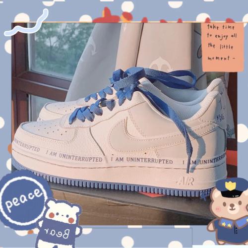 今日推荐7815耐克空军一号 蓝色控必入 97耐克 nike airforce1