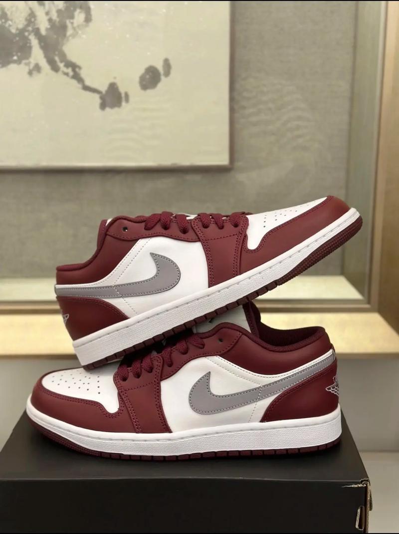 aj1酒红低帮nike aj jordan aj1