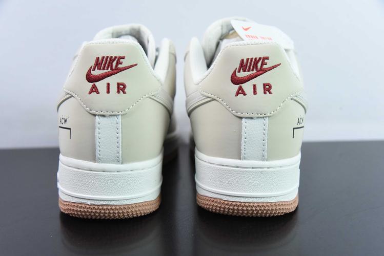 耐克nike air force 107 low 联名定制款卡其灰三勾空军一号低帮休闲