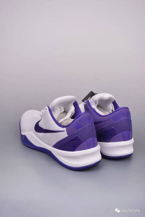 科比八代白紫耐克 nike kobe 8 protro white court purple 篮球鞋