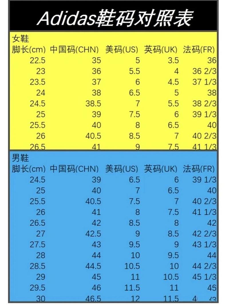 鞋子尺码数知识鞋子码数参考表 鞋子尺码对应的码数参照表部分品牌