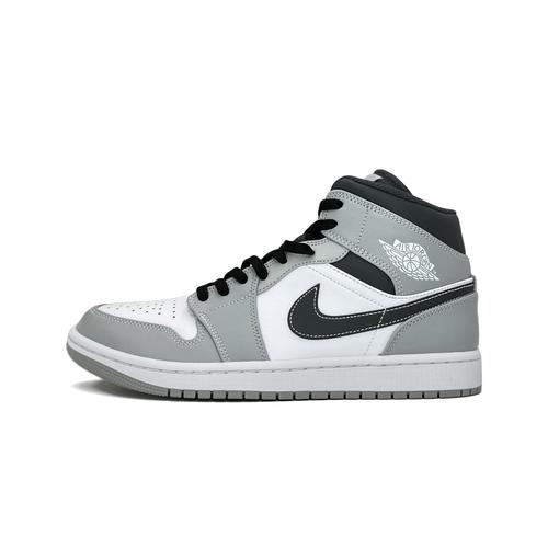 42码 air jordan 1 mid light smoke grey