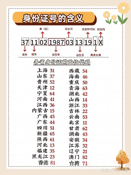 身份证号数字背后的含义你知道x代表什么