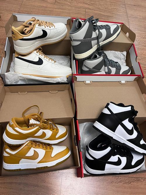 nikeairforce1low和dunkdunk姜黄色