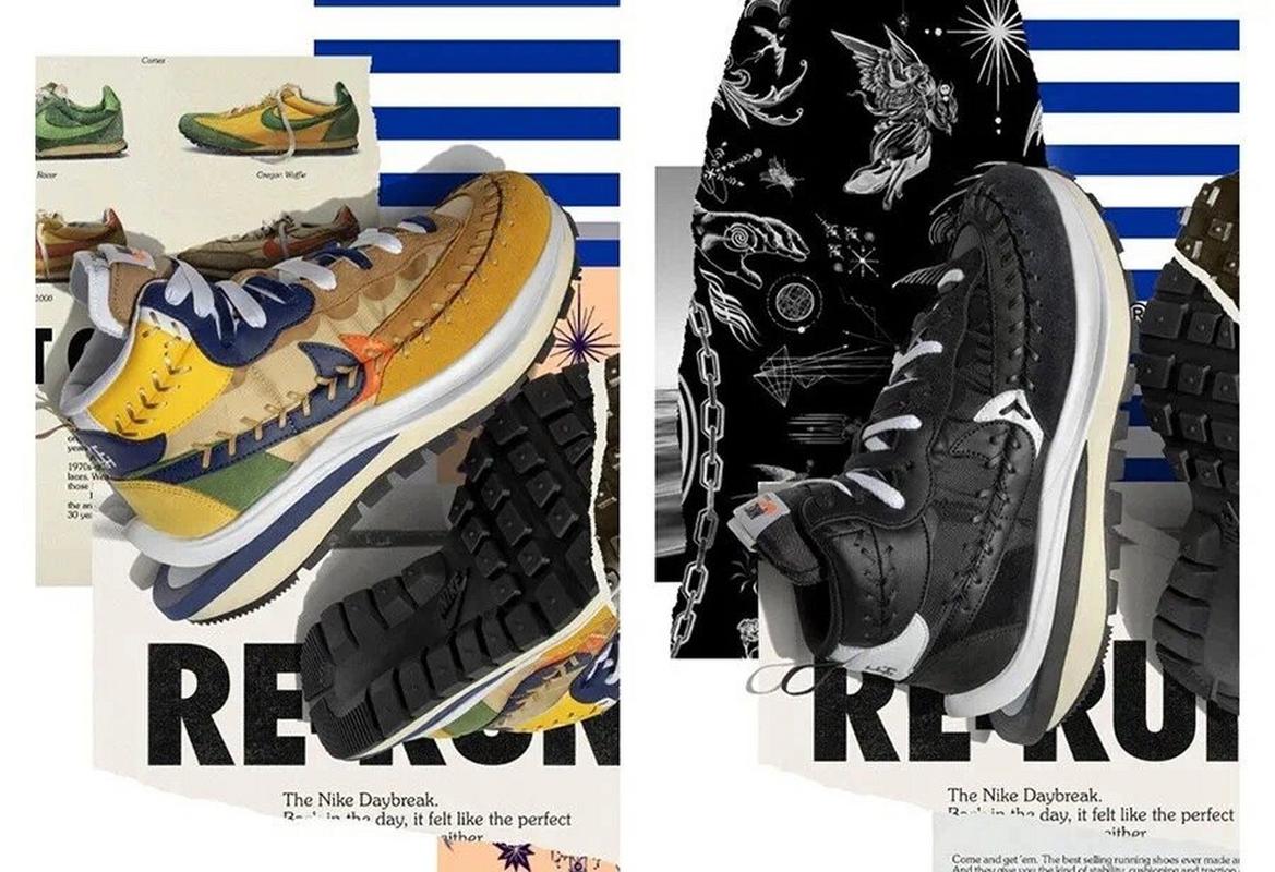 联名来了 sacai x nike vaporwaffle 凭借创新的解构设计成为鞋圈