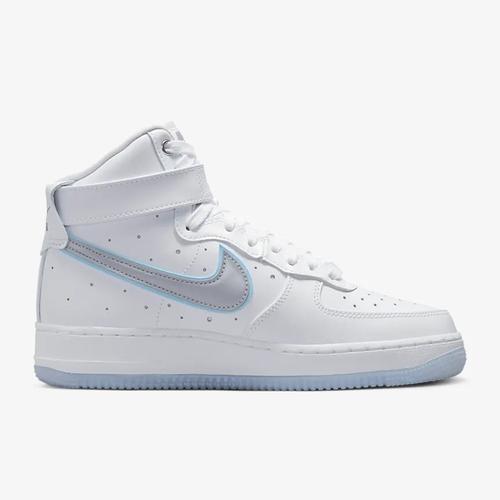 nike耐克airforce1白蓝女高帮af1空军一号休闲板鞋fb1865101