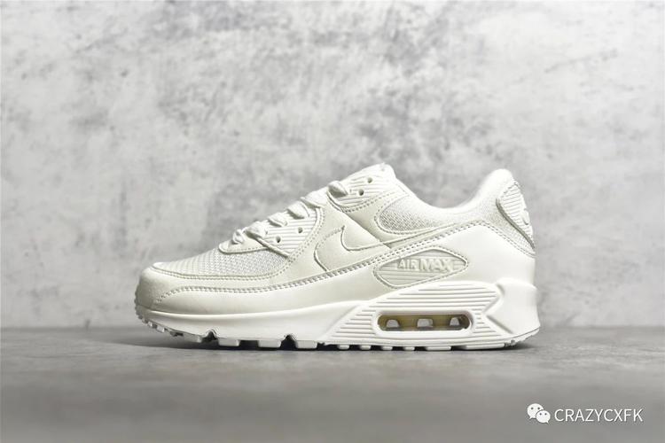 耐克 nike air max 90 nrg 纯白色周年限定运动鞋开箱