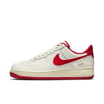 耐克nikeairforce1男子空军一号运动鞋冬季情侣fv0392101帆白健身红