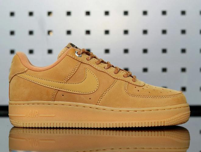 flax2019小麦低帮 af1 空军一号 正确版型 真内置气垫