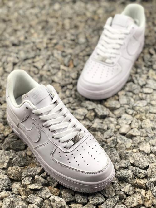 耐克空军一号nike air force 1 全白低帮纯白空军一号 头层牛皮