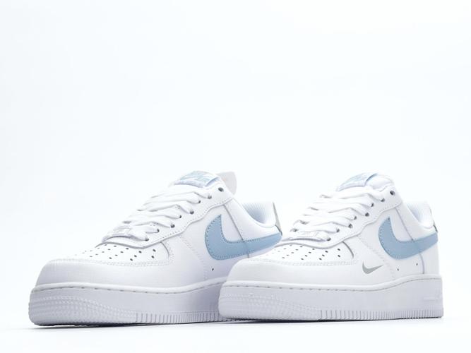 耐克nike air force 1 low 空军一号低帮运动休闲板鞋皮革天空蓝浅蓝