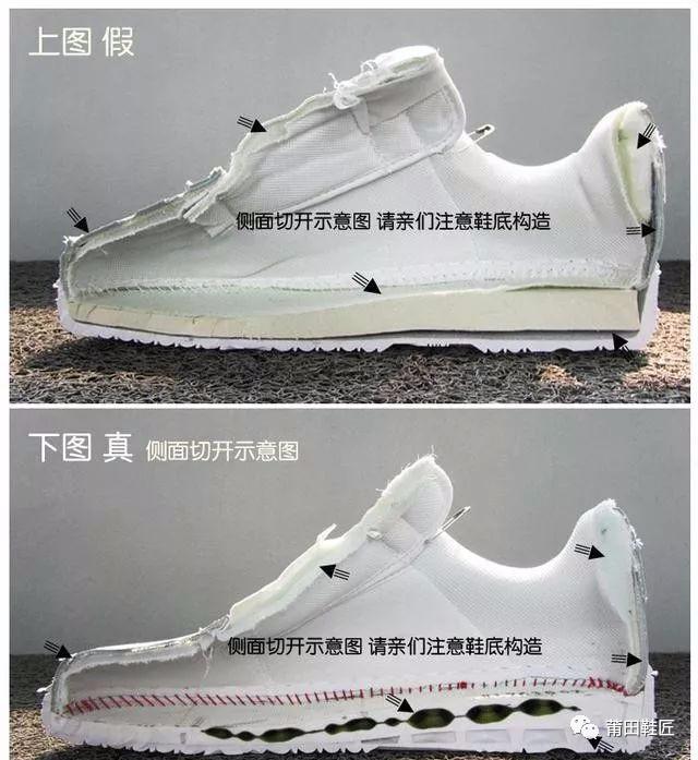 nike air真假辨别耐克空军一号板鞋真假对比图解鞋底