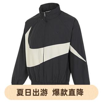 耐克nike夹克男装春夏季新款休闲运动服连帽上衣大勾外套夹克fb787